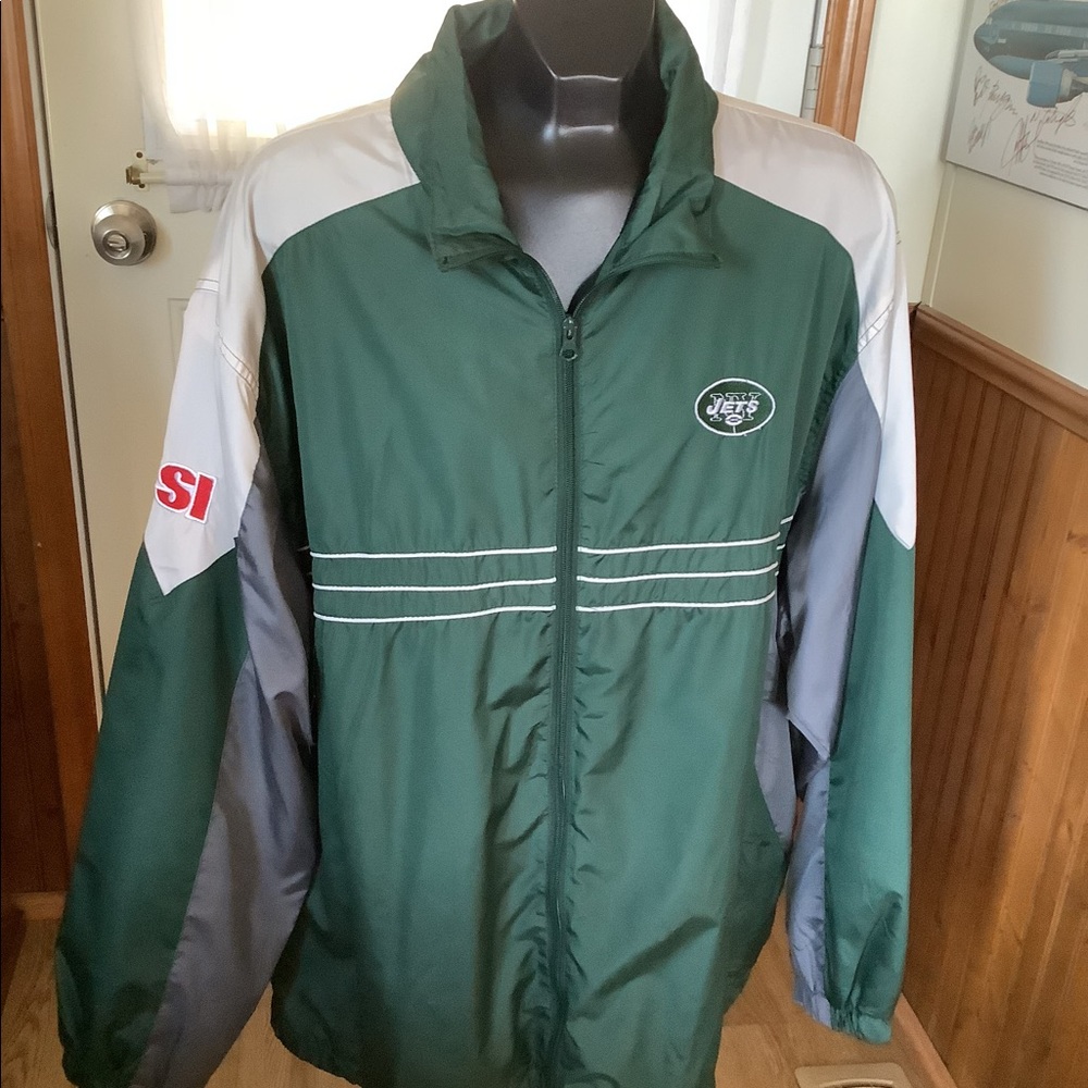 Mens NFL Reebok NY Jets Jacket, Lined, size XXL